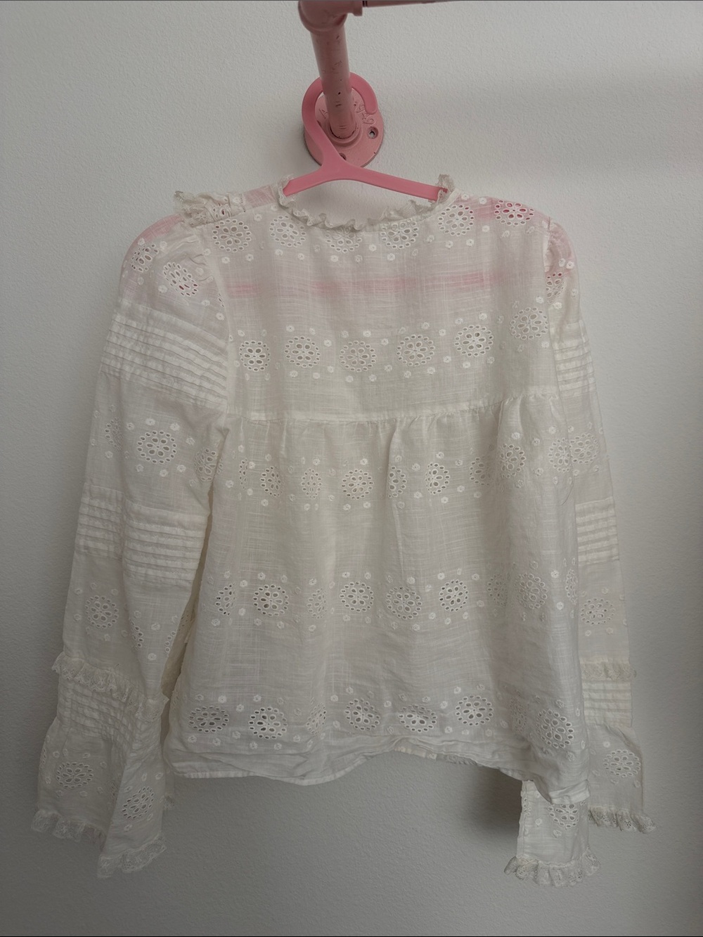 Sezane 100% cotton eyelet blouse - Picture 2 of 4